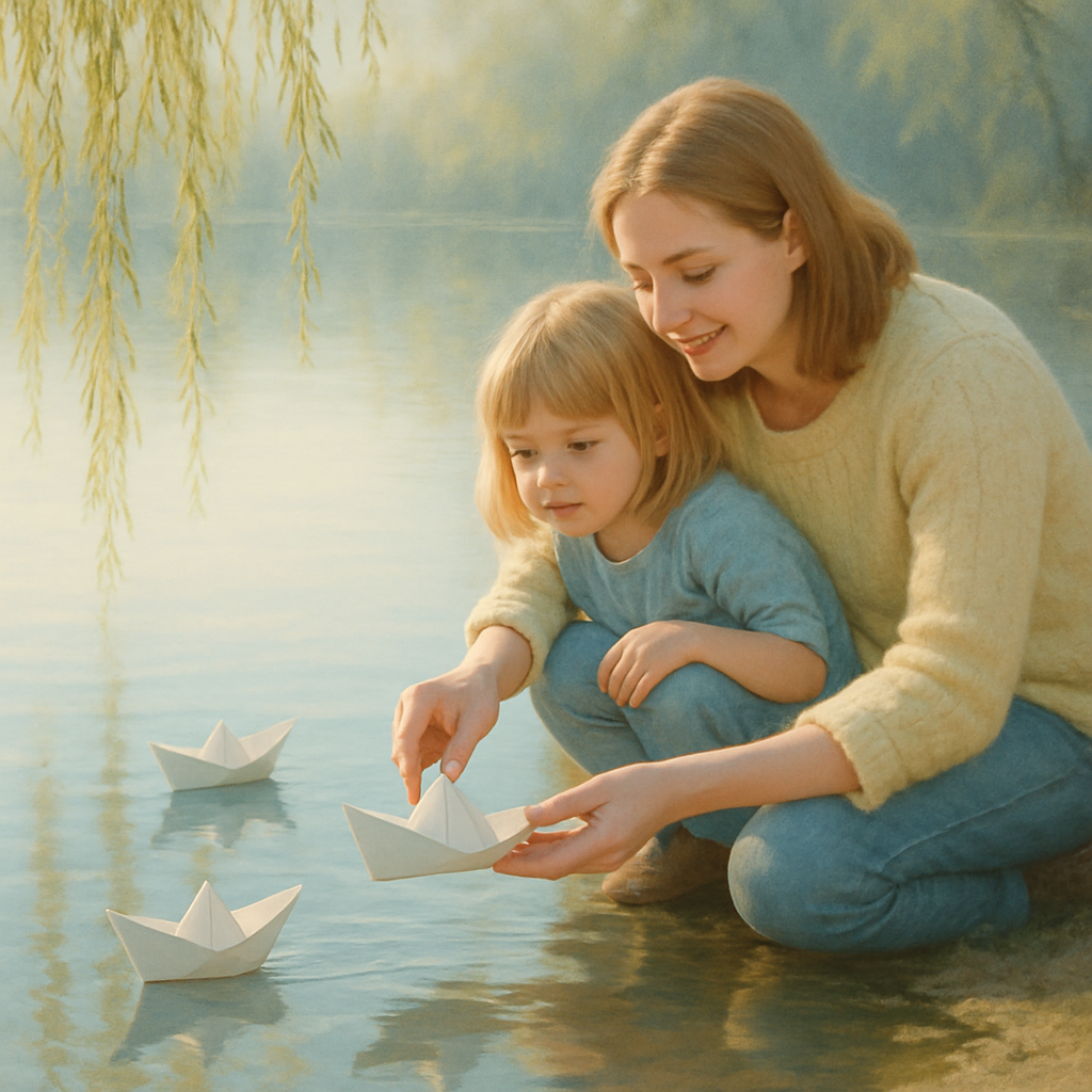 Making Paper Boats Together paint by number