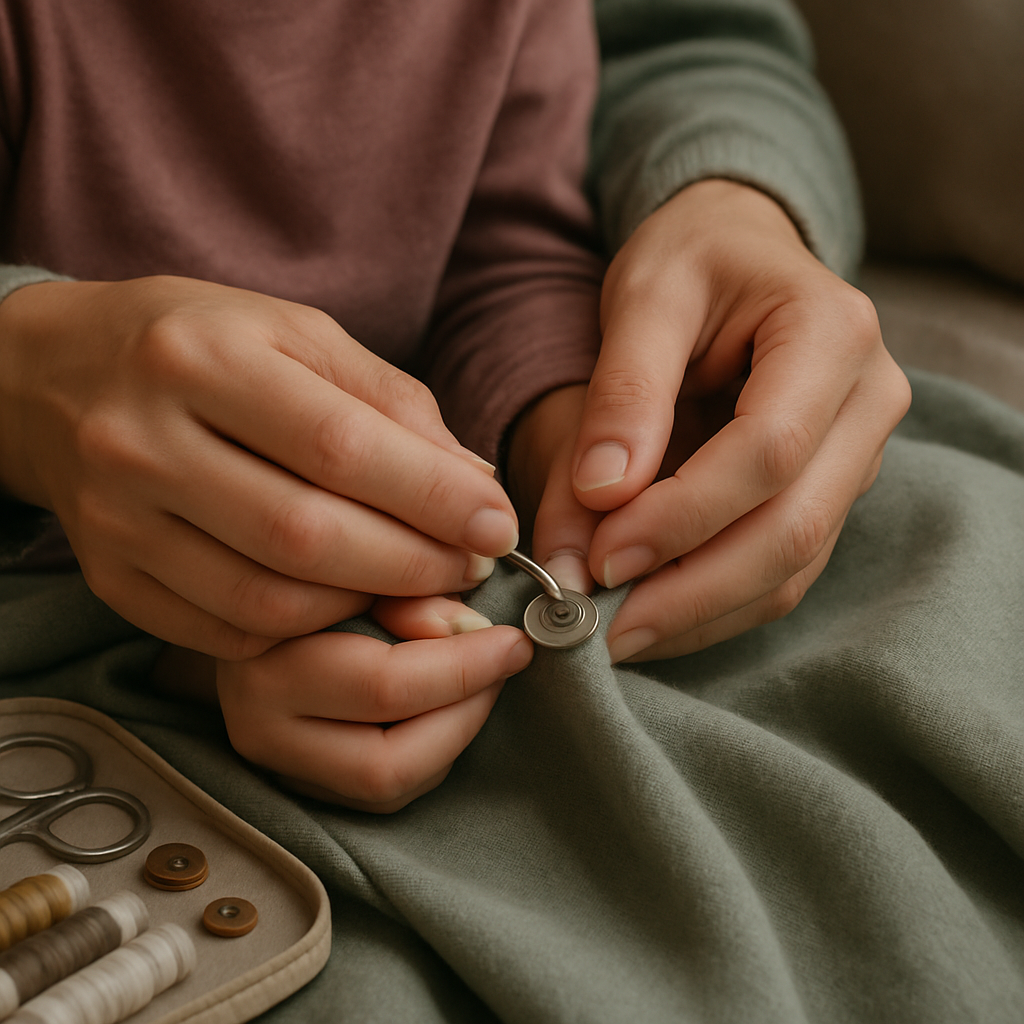 Sewing A Button Memory paint by color