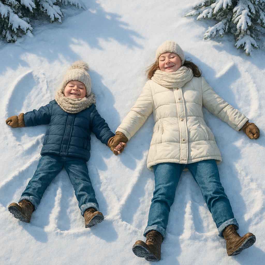Snow Angel Partnership paint by number