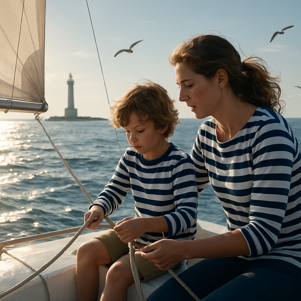 Sailing Small Boat Together Paint by numbers kits