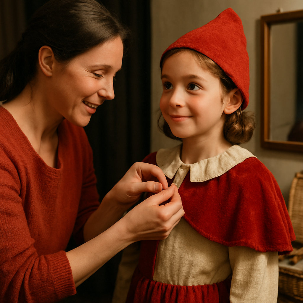Helping With A School Play Costume Paint by numbers kits