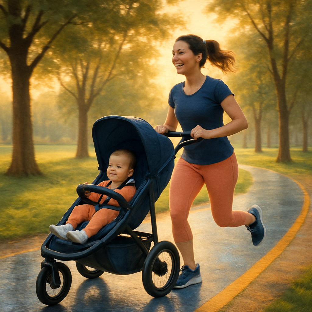 Sunrise Jog Pushchair Bond paint by number