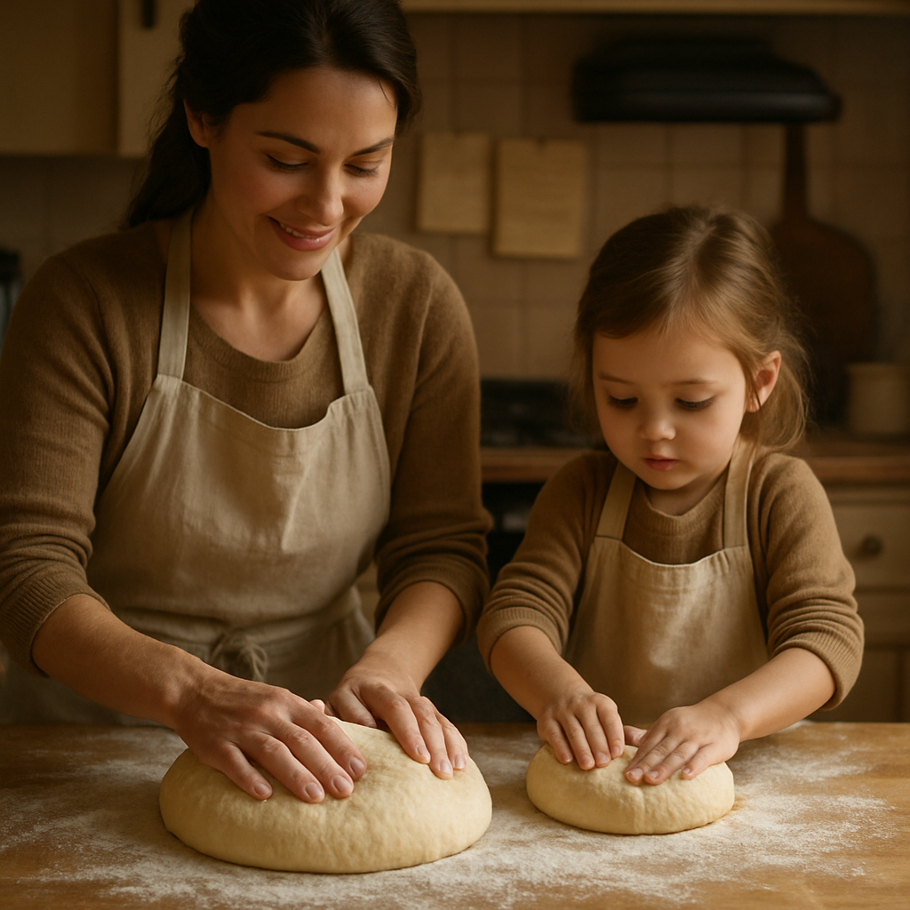 Teaching To Bake Bread Painting by numbers kit