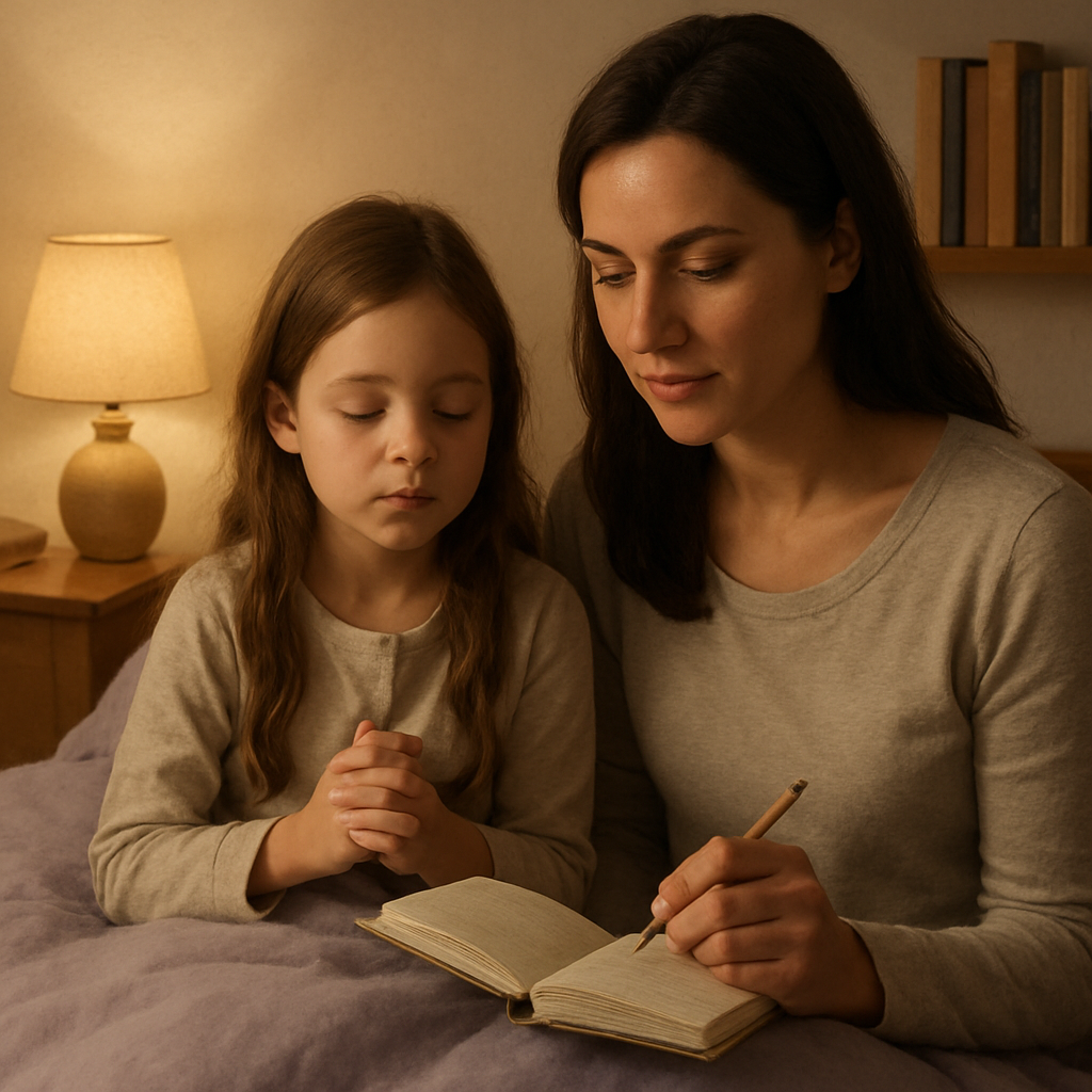 Bedtime Gratitude Ritual painting number kit