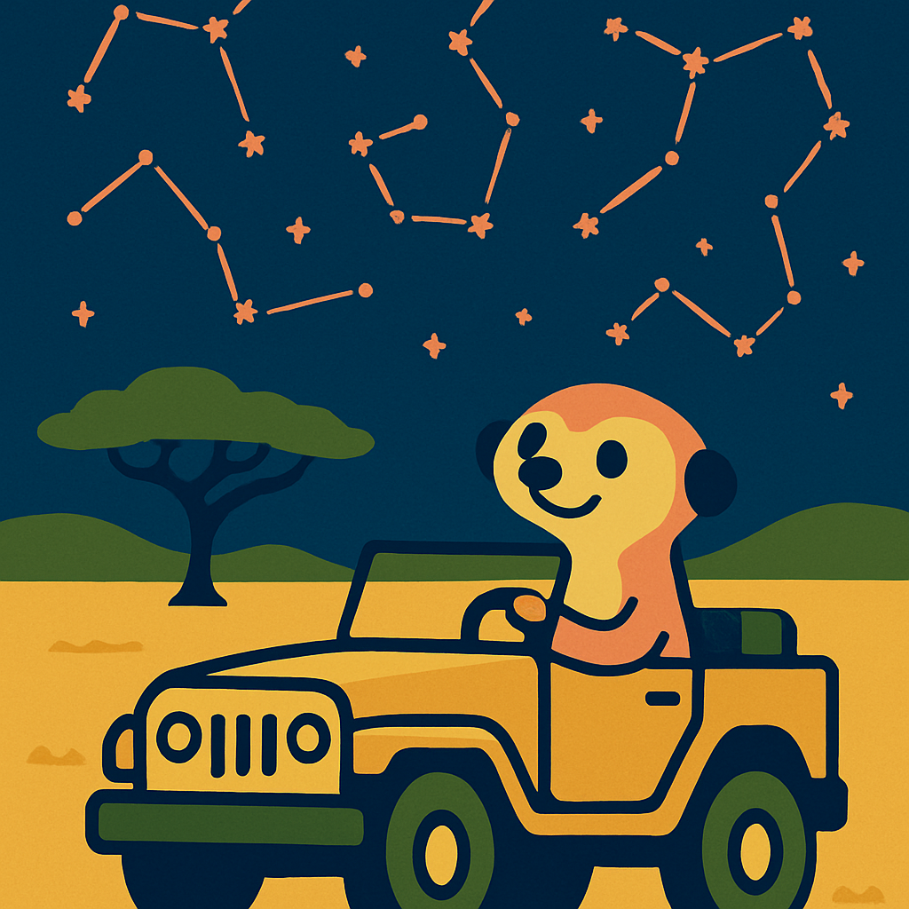 Starlight Safari paint by color