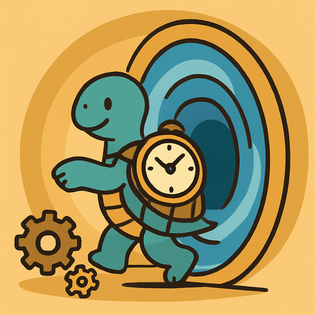 Time-Traveling Turtle paint by number