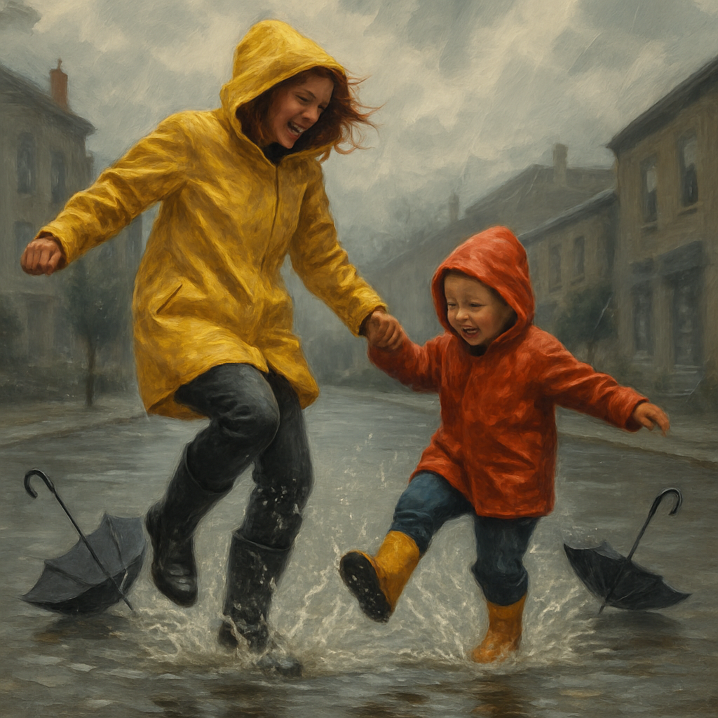 Raincoat Dance Together Painting by numbers kit