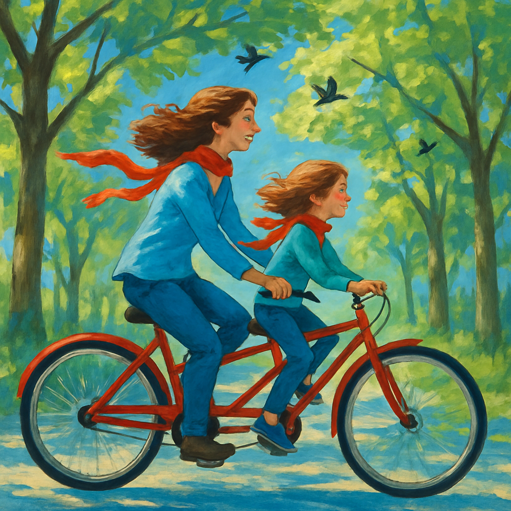 Bicycle Tandem Adventure Paint by numbers kits