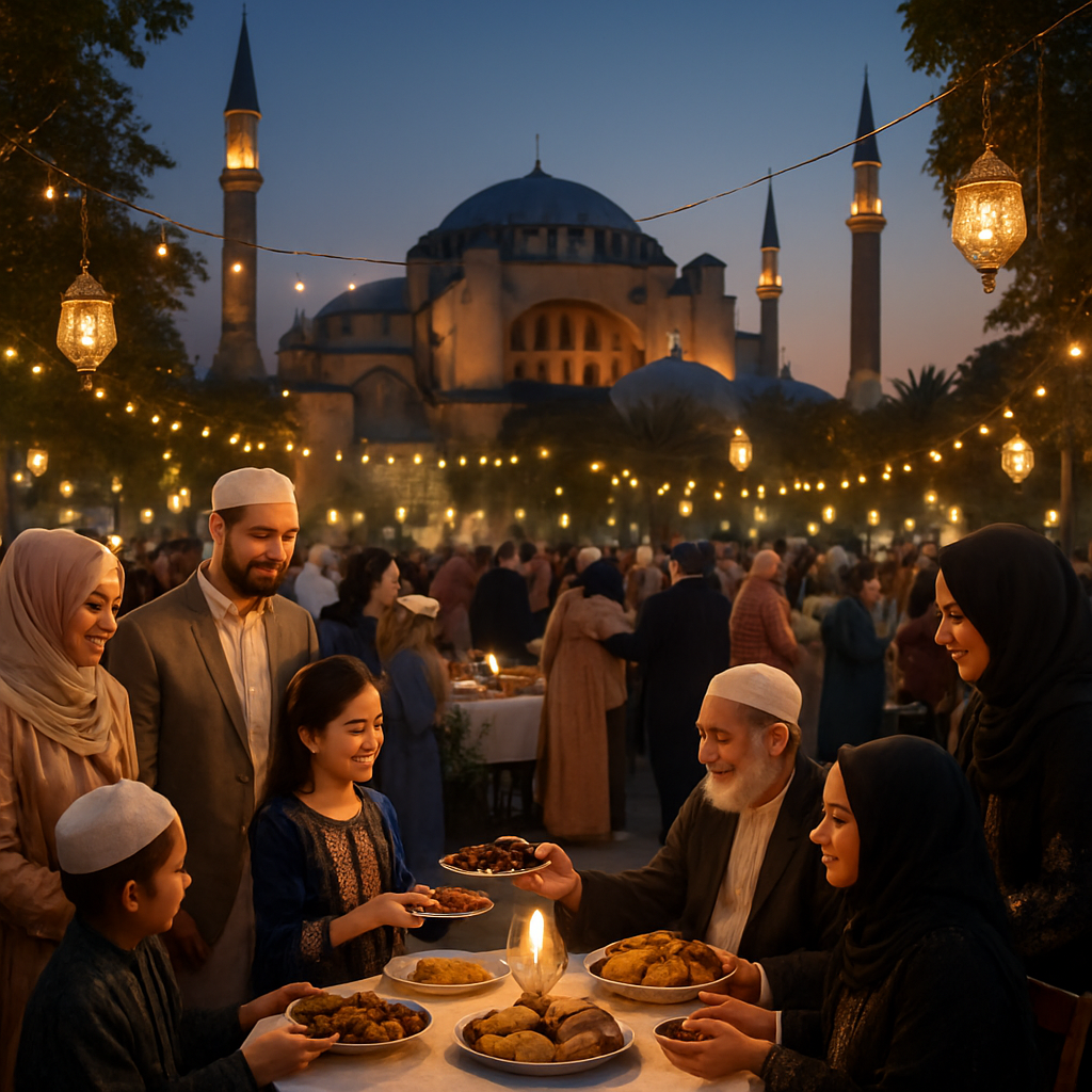 Eid Al-Fitr Celebration In Istanbul Number painting