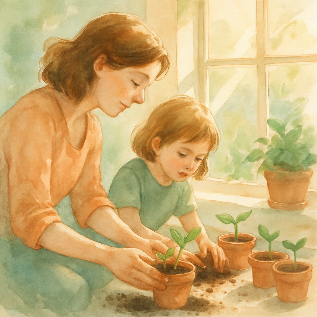 Garden Planting Promise Number painting