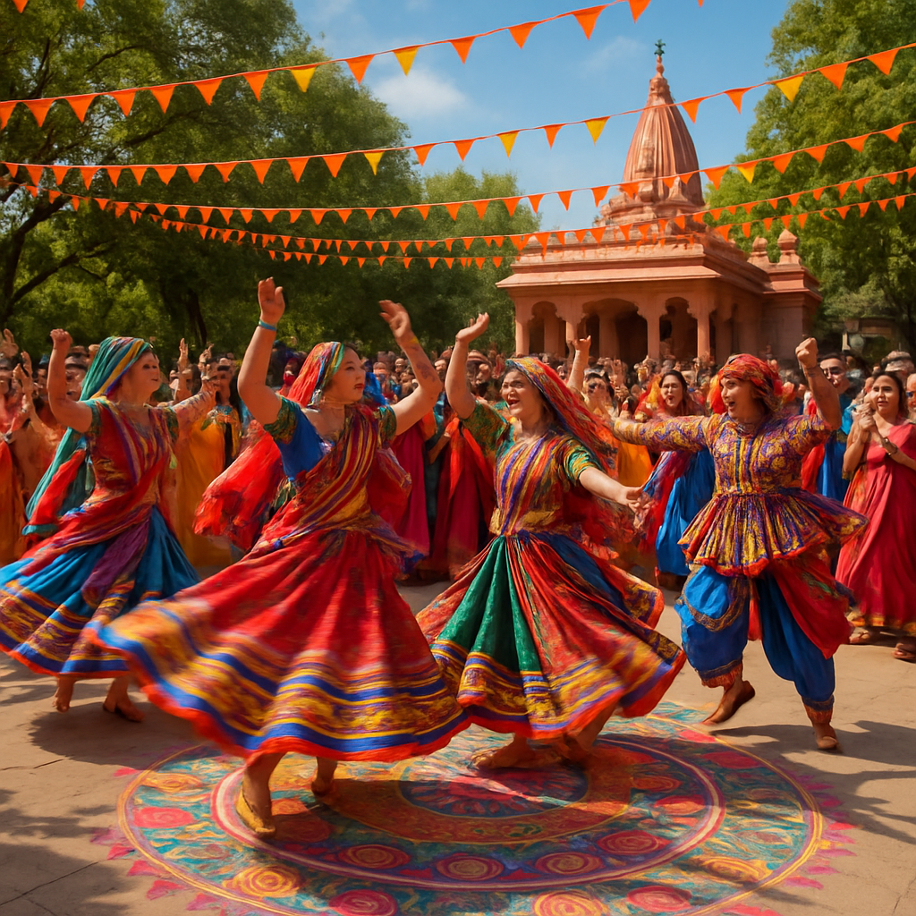 Navratri Dance Festival Painting by numbers kit