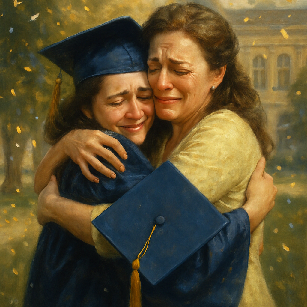 Graduation Proud Embrace Painting by numbers kit
