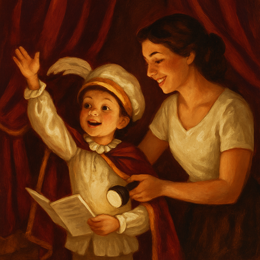 Theater Dress Up Rehearsal painting number kit