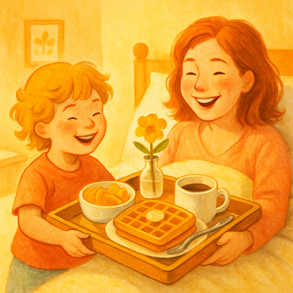 Surprise Breakfast Tray Number painting