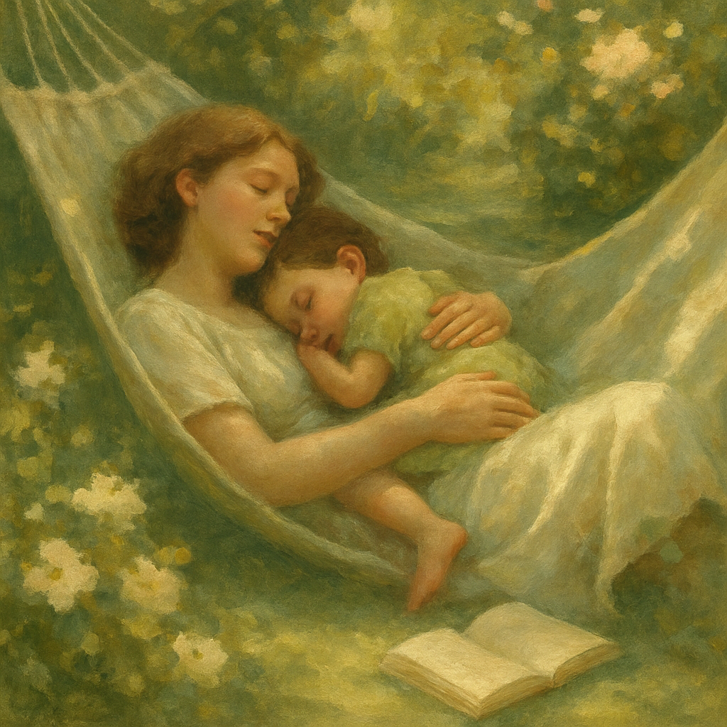 Quiet Garden Afternoon Nap Number painting