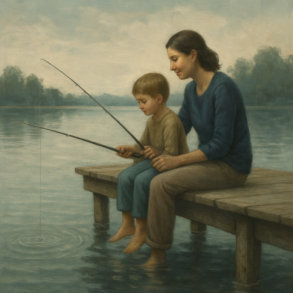 Fishing Pier Patience Paint by numbers kits