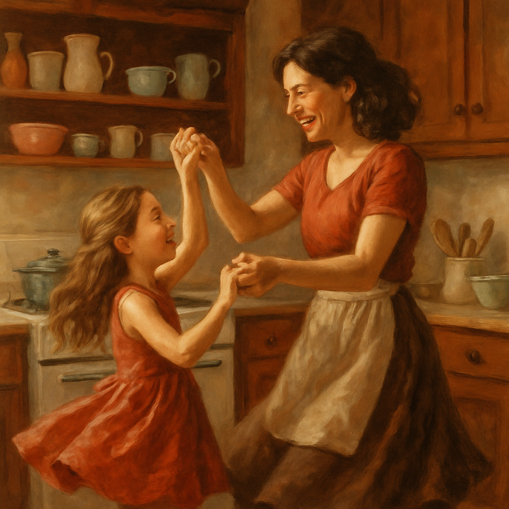 Evening Kitchen Dance DIY paint by numbers