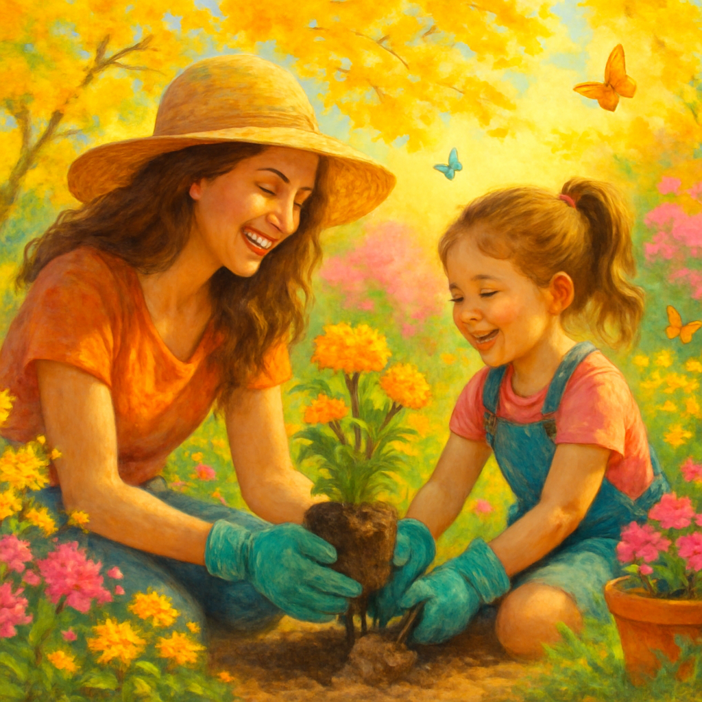 A Mothers Magical Garden Paint by numbers kits