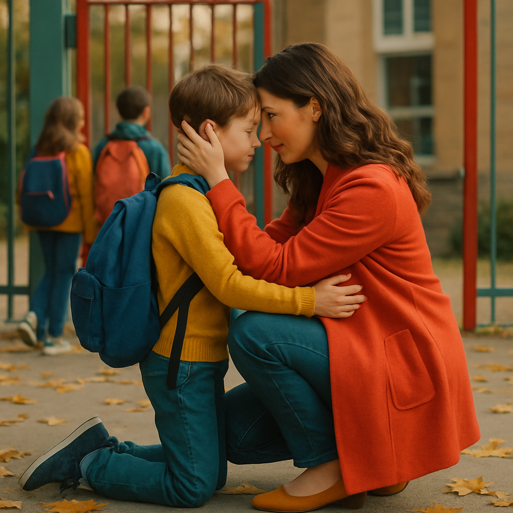 First Day Of School Hug Painting by numbers kit