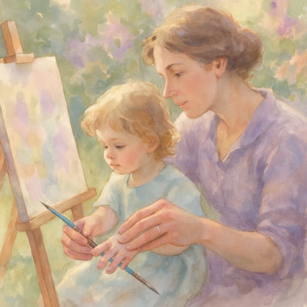 Quiet Garden Painting Numbered painting kits