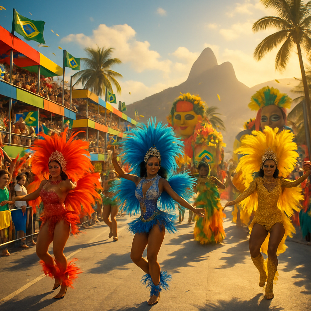 Rio De Janeiro Carnival Samba Explosion paint by number