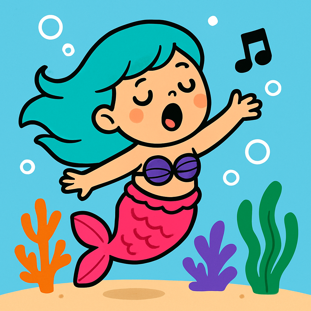 Magical Mermaid Singing Underwater Paint by numbers kits