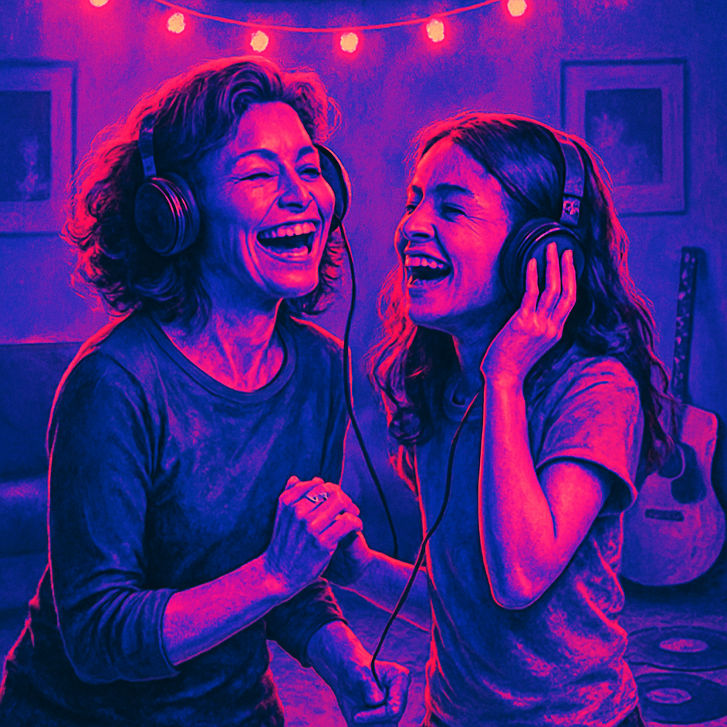 Mother And Teen Concert Night Paint by numbers kits