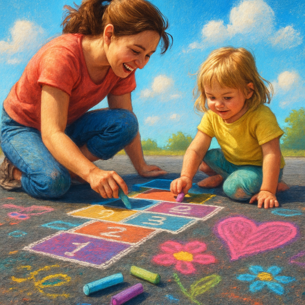 Big Chalk Sidewalk Numbered painting kits