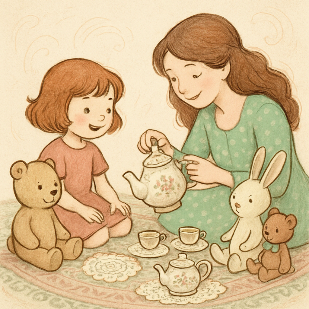 Tea Party In The Living Room Paint by numbers kits