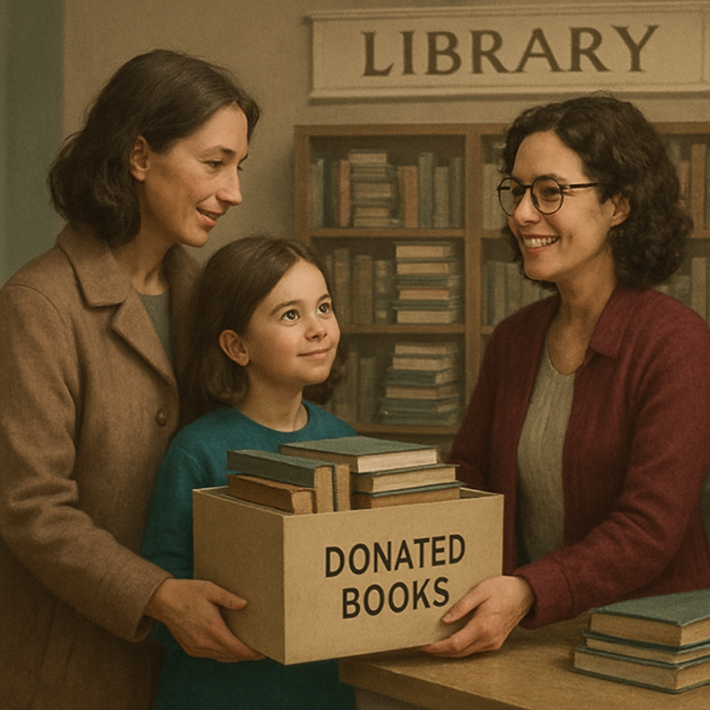 Library Book Donation Day paint by color