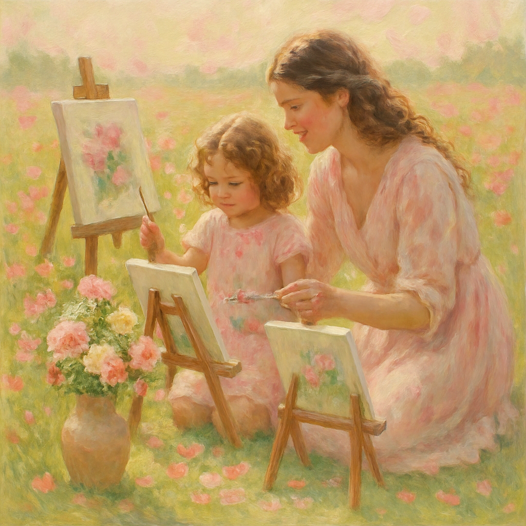 Painting Petals Together paint by number