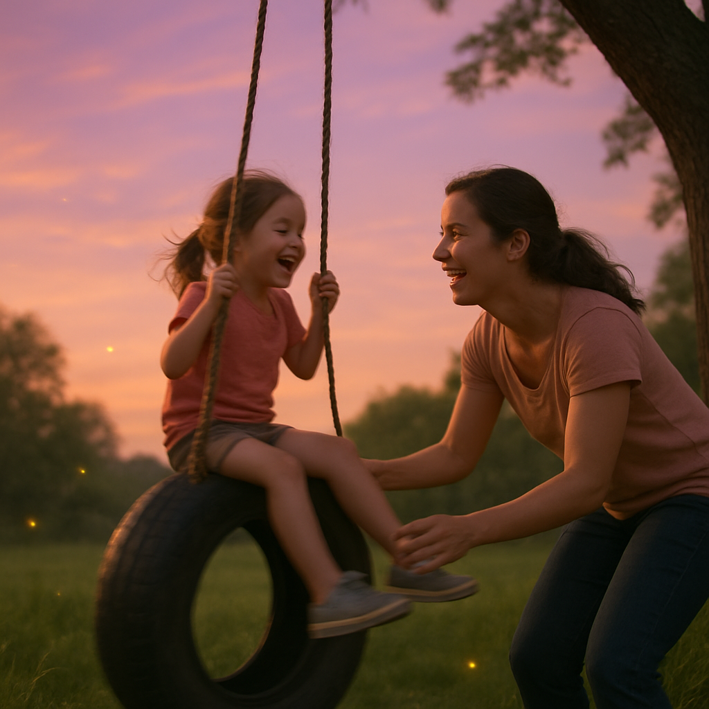 Swinging At Dusk Paint by numbers kits