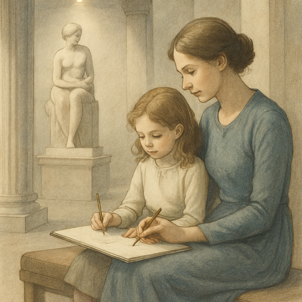 Quiet Museum Sketching Paint by numbers art