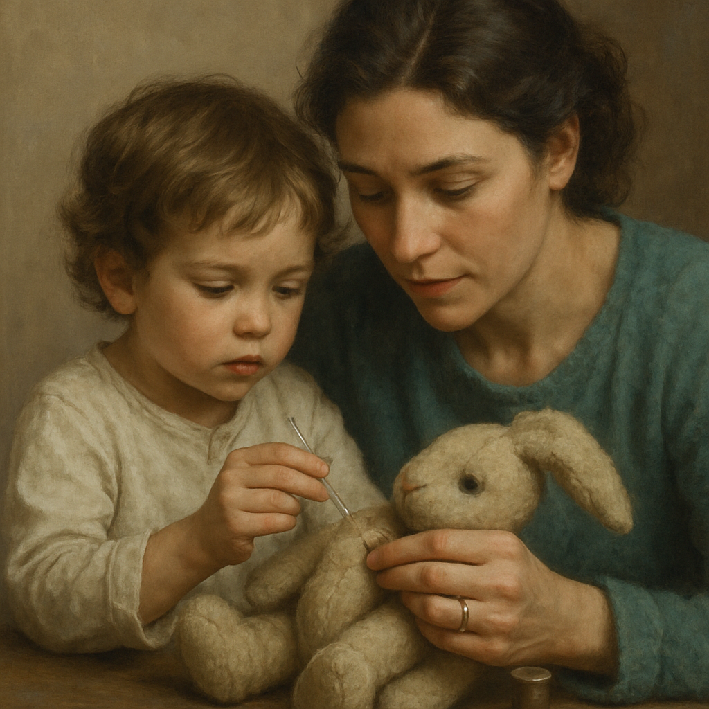 Quiet Sewing Repair Lesson paint by color