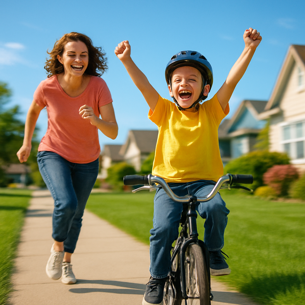 First Bike Without Training Wheels DIY paint by numbers