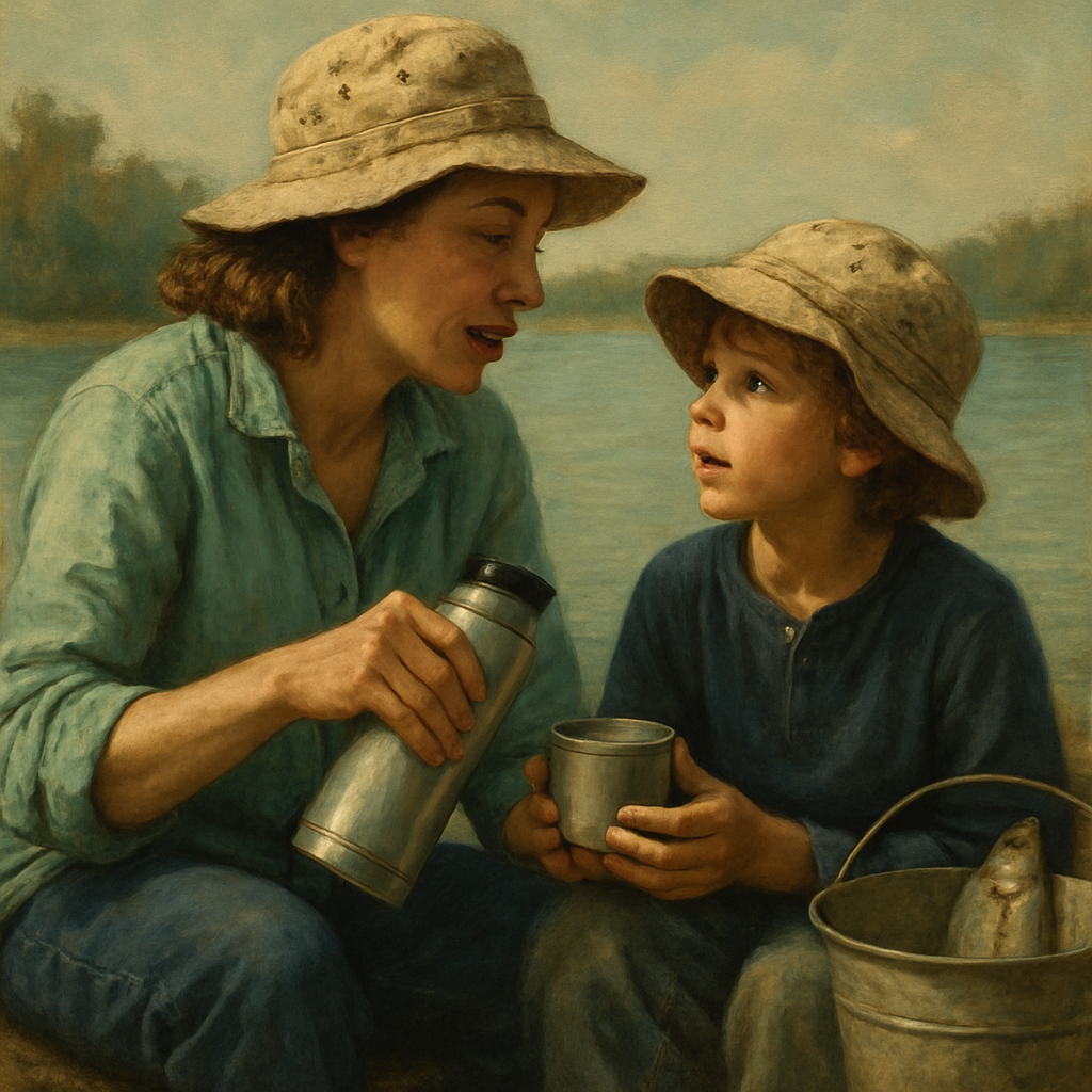 Fishing Hat And Story Swap Number painting