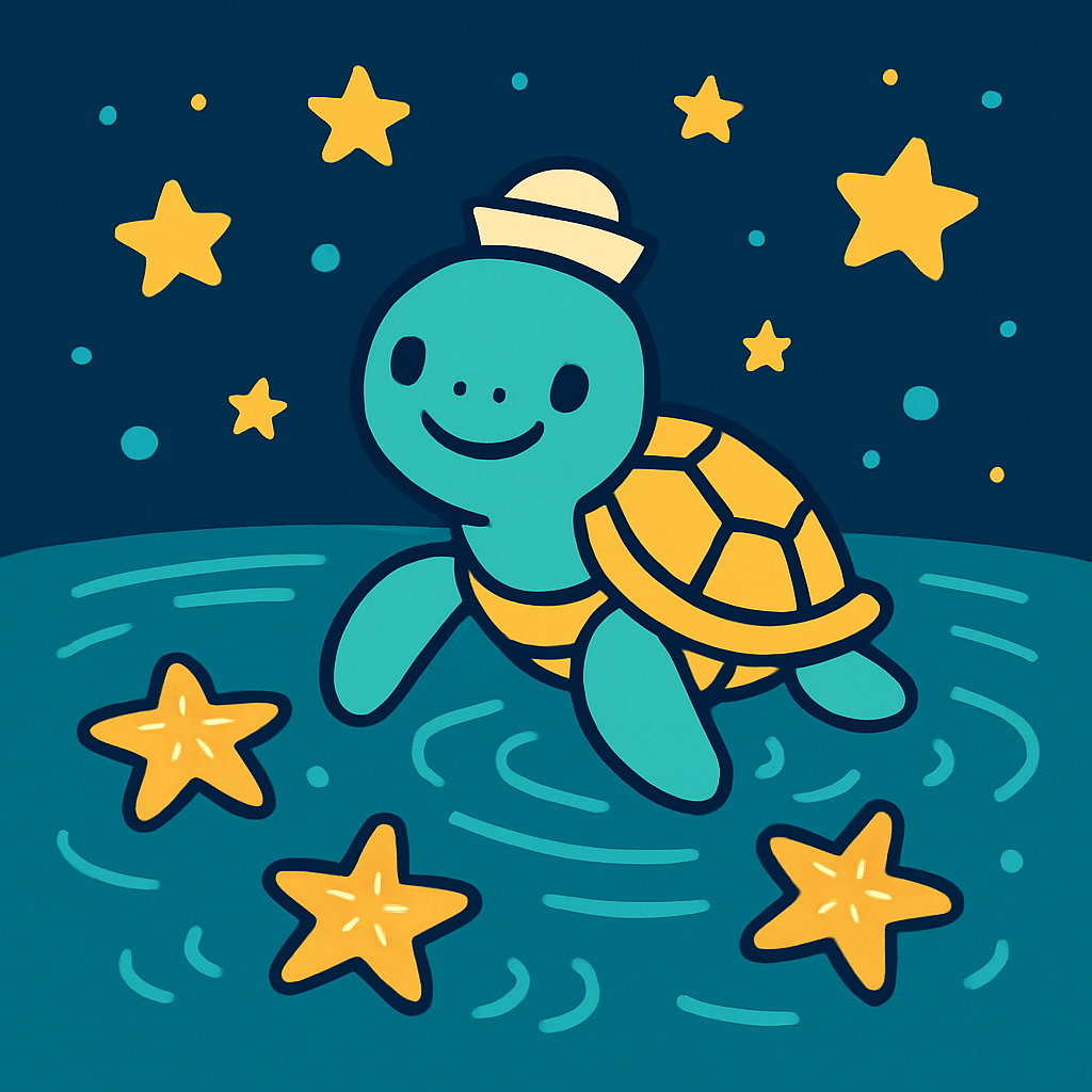 Star Sailor Turtle Painting by numbers kit