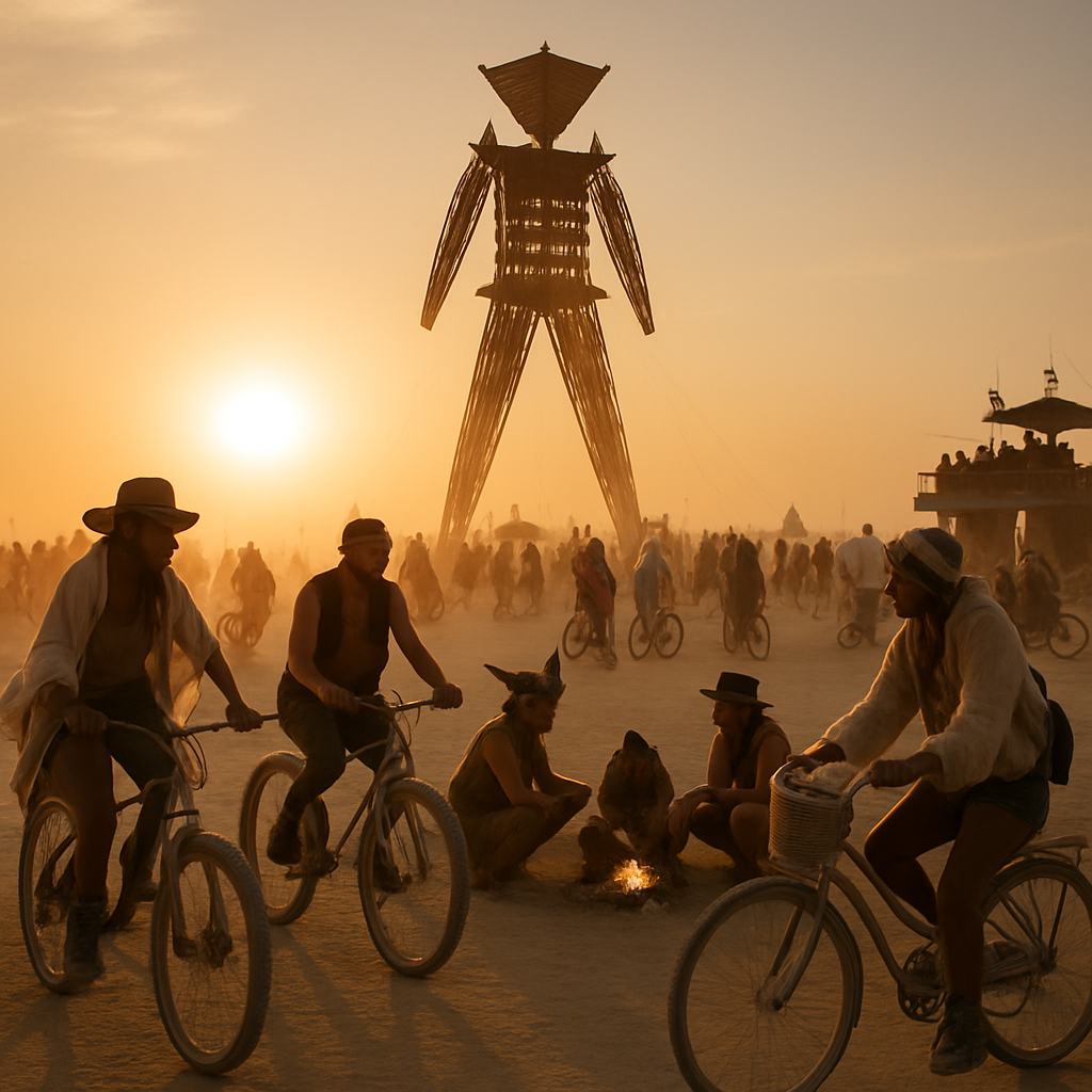 Burning Man Desert Art Gathering paint by color