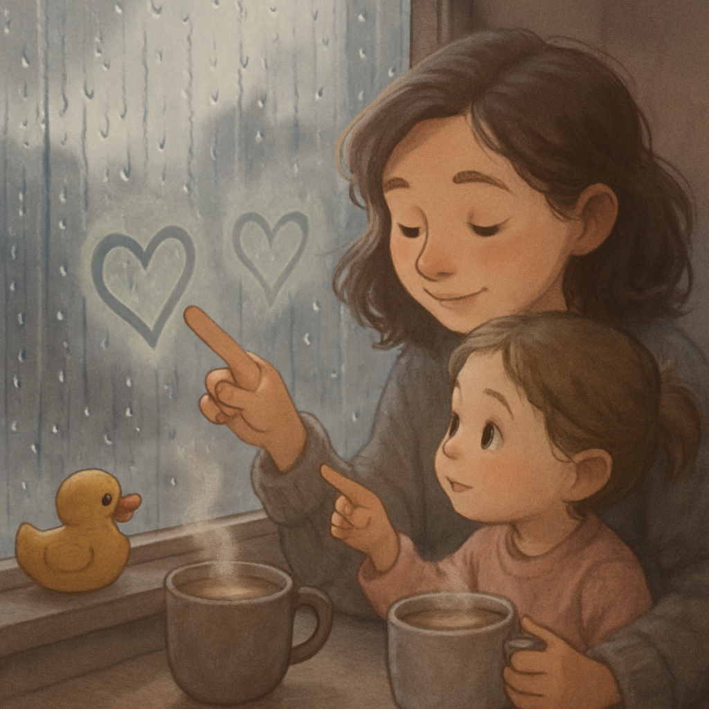Rainy Day Window Drawing paint by numbers
