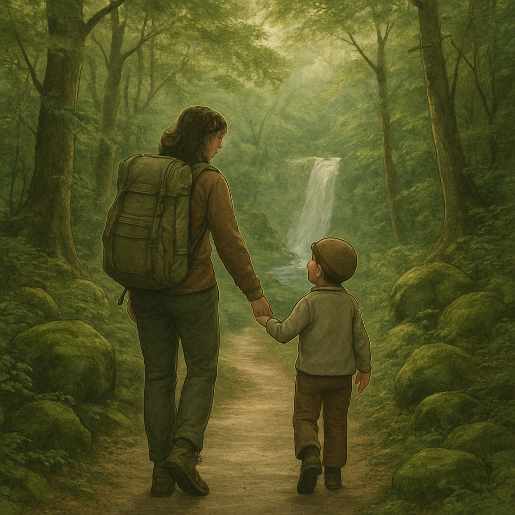 Nature Trail Hand Holding Numbered painting kits