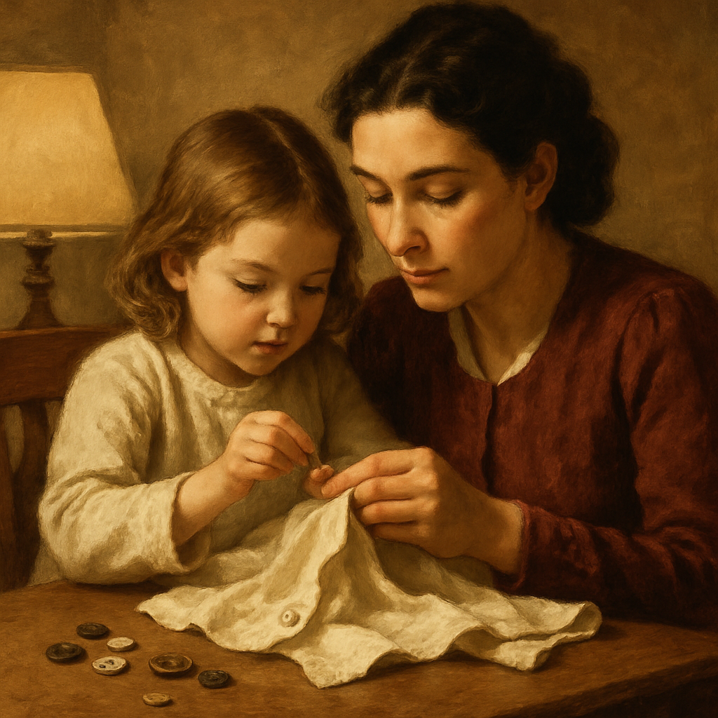 Sewing Button Memory paint by color