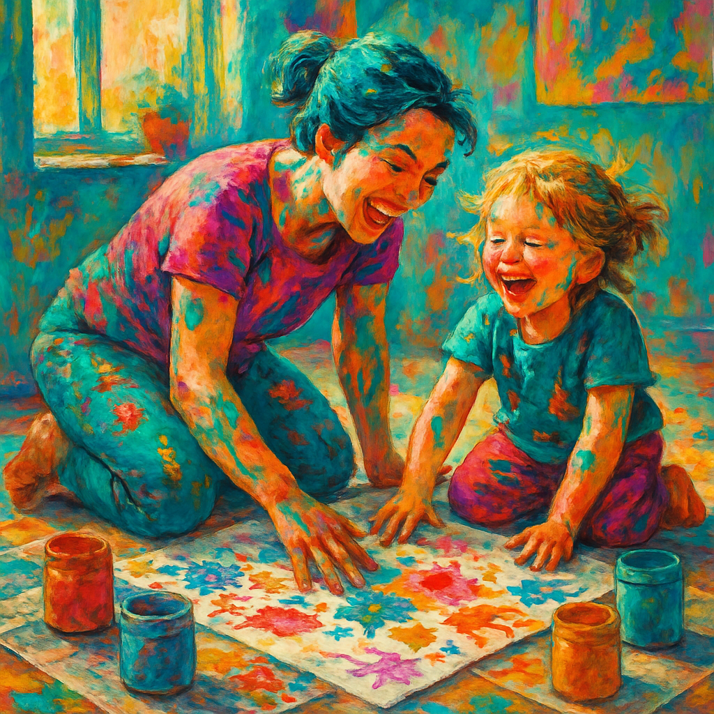Art Studio Finger Painting Paint by numbers art