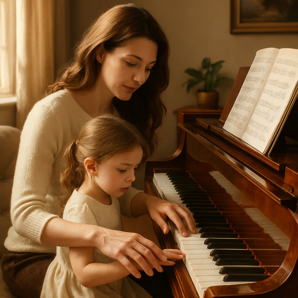 Portrait At The Piano Number painting