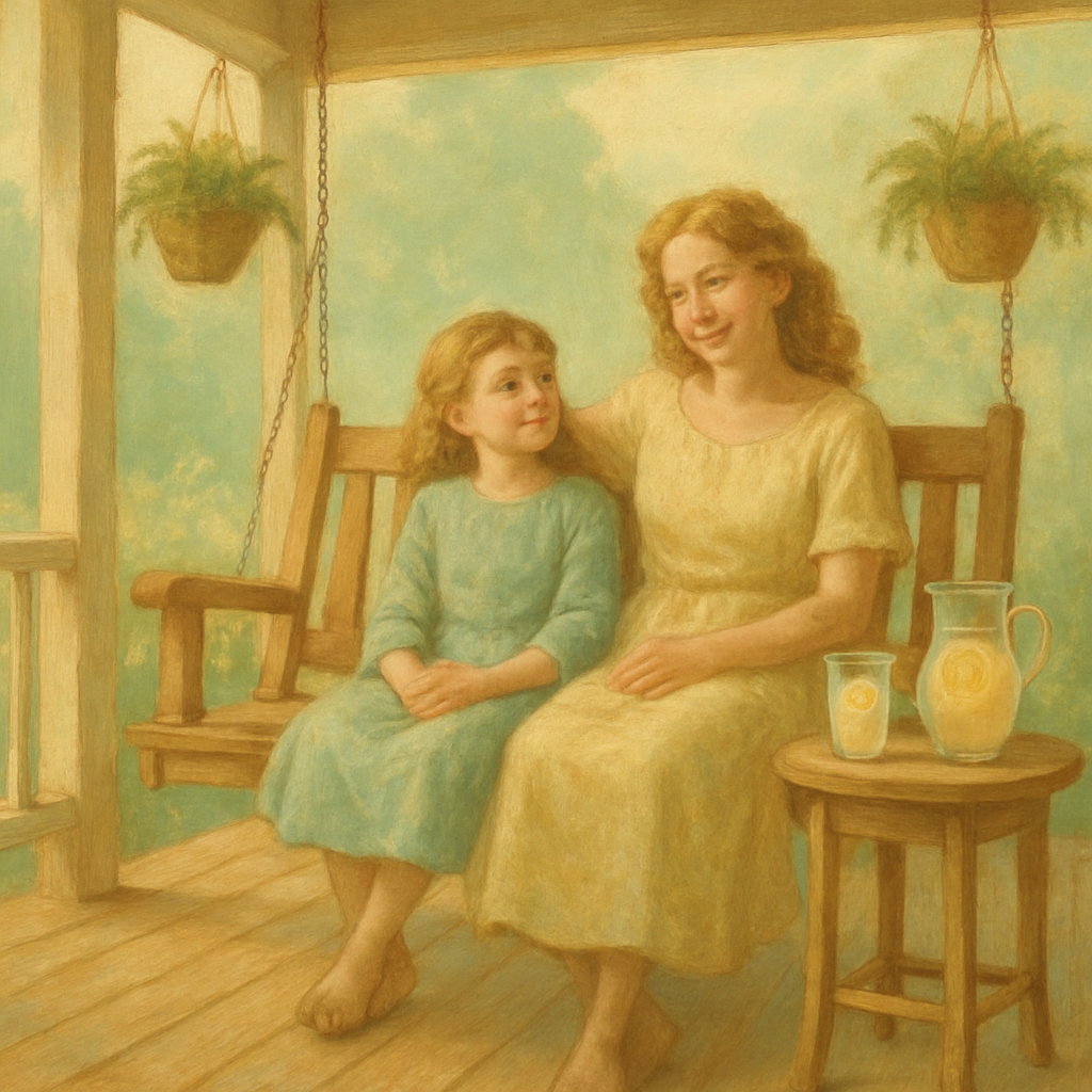 Garden Swing Porch Afternoon paint by numbers