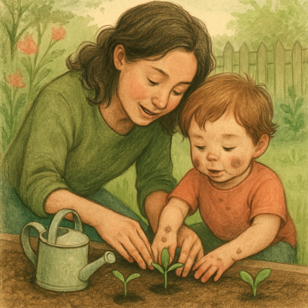 Garden Seedling Lesson paint by color