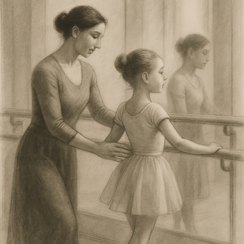 Ballet Barre Encouragement painting number kit
