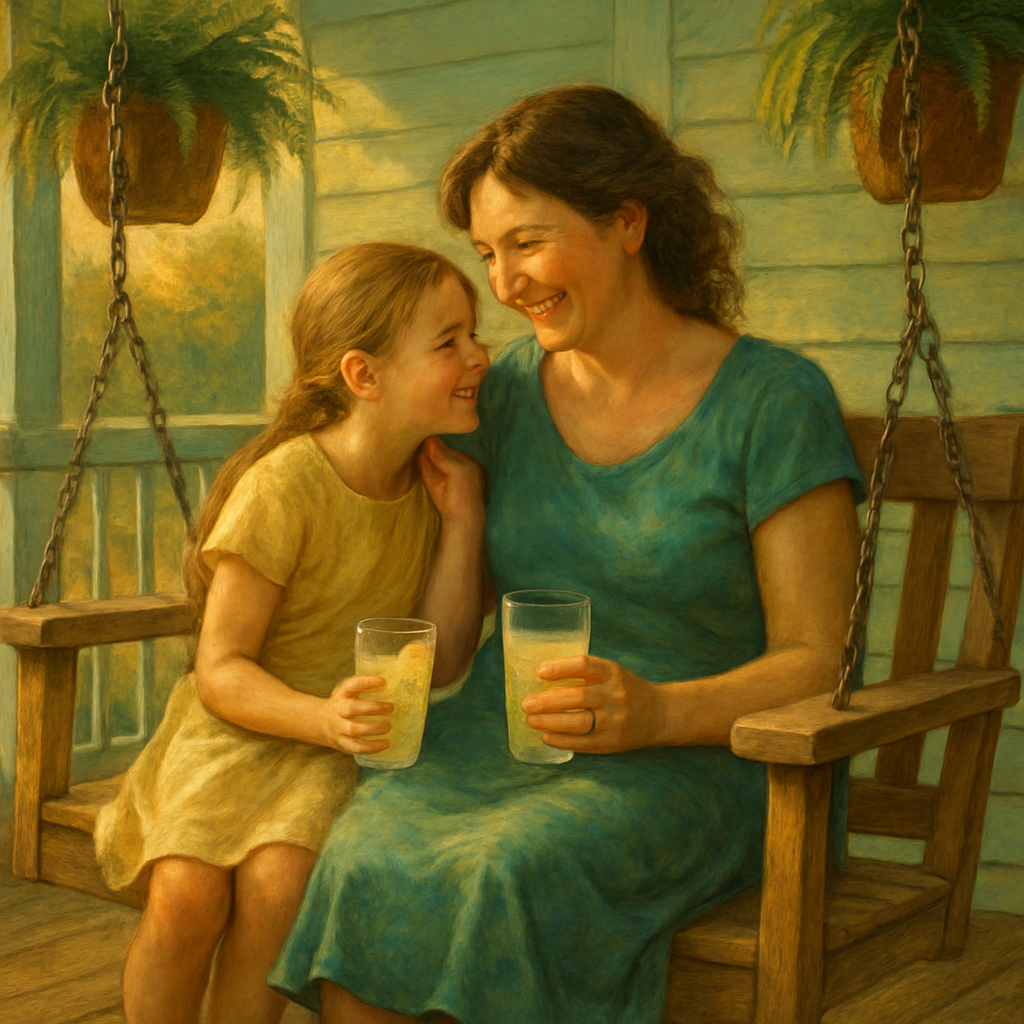 Porch Swing Lemonade Talk painting number kit