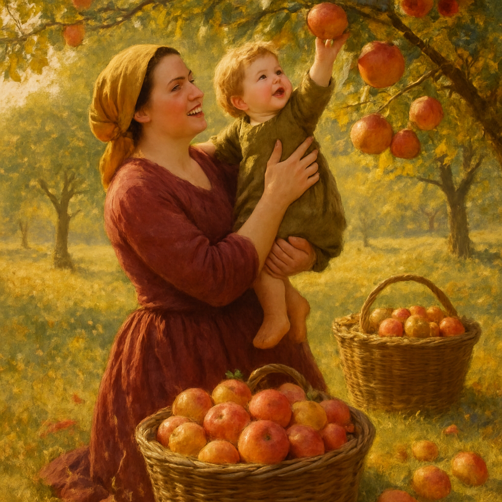 Harvest Apple Picking Reach Paint by numbers kits