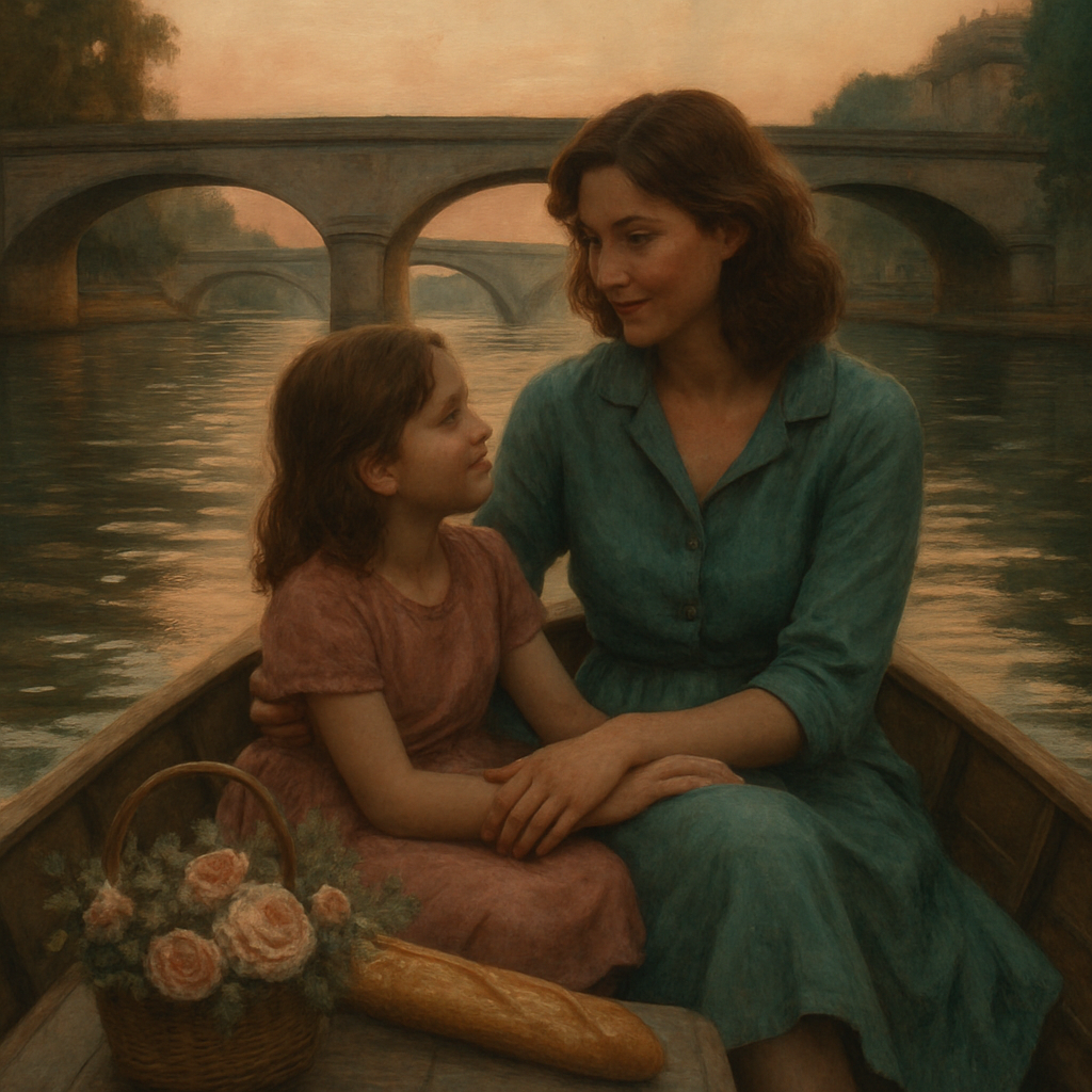 Seine Style Picnic Boat Ride paint by color