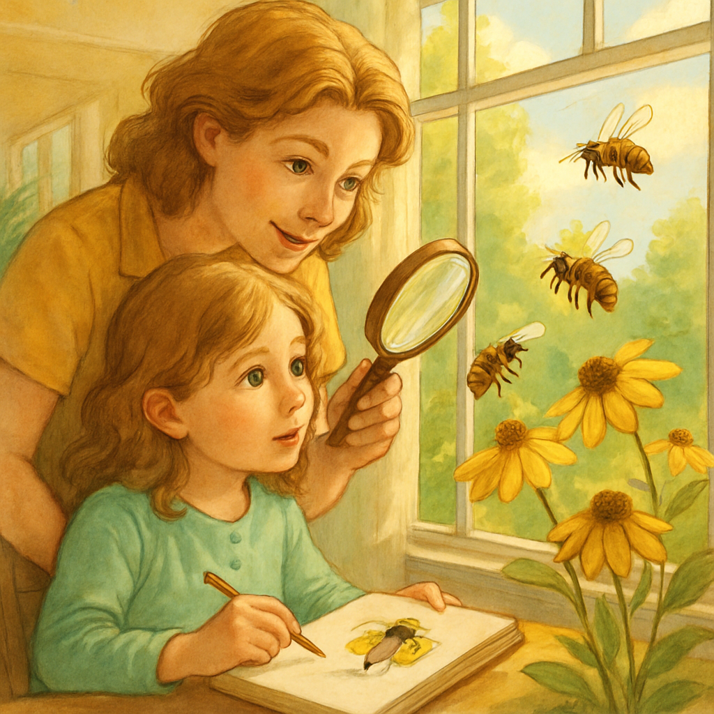 Sunroom Honey Bee Watching paint by numbers